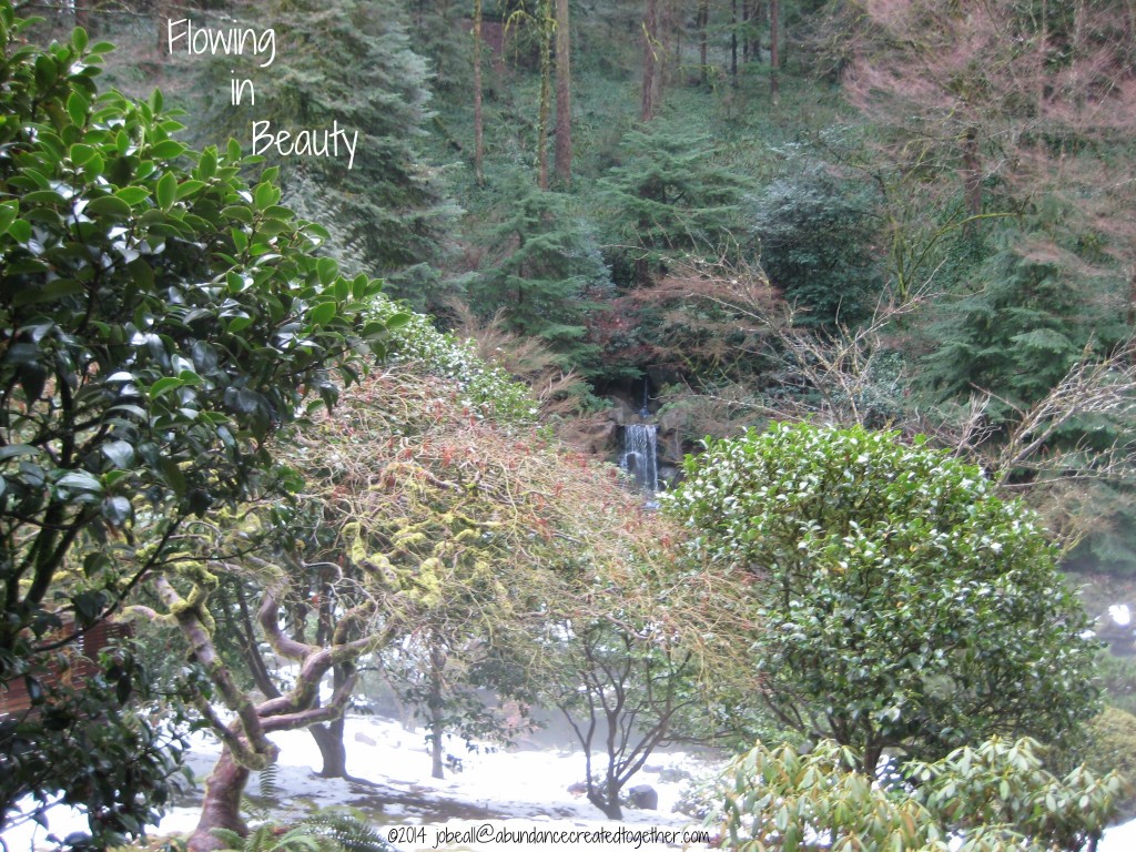 Named Oregon Japanese Garden 2-12-14 Waterfall