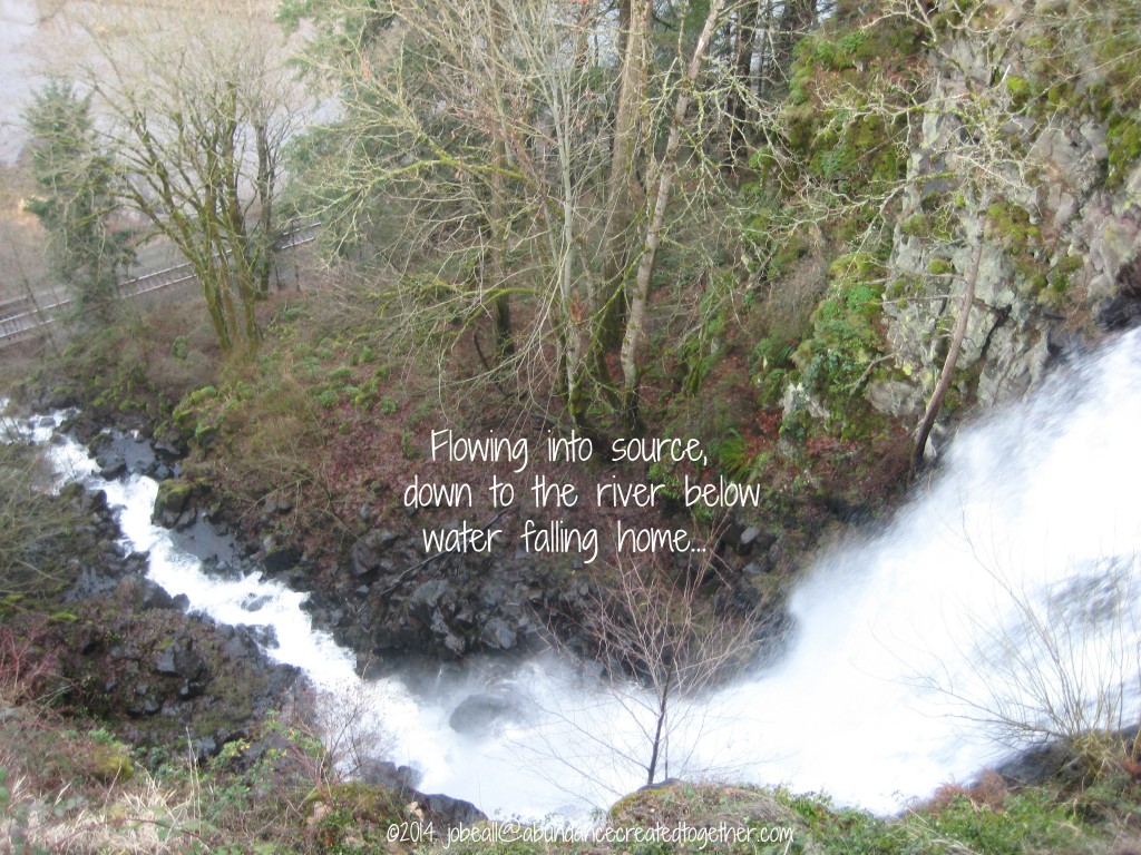 Named Poetic PEACE Pilgrimage Water Falling Jan 2014 010