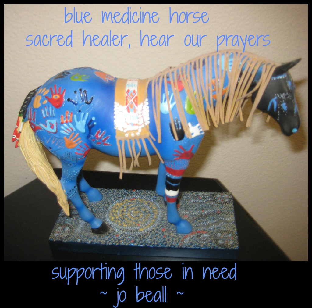 Named Awakened April 25 Painted Pony Blue Medicine of Peace and Healing Moon 004